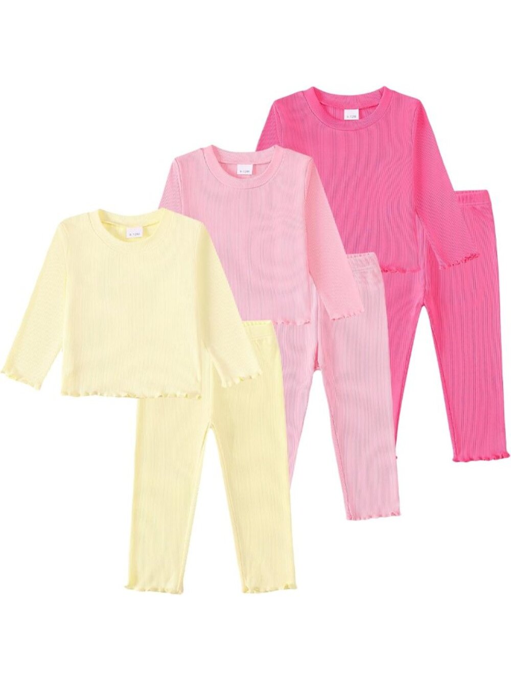 Adorable Toddler Baby Girl 6-Piece Fall/Winter Outfit Set - Cozy & Stylish